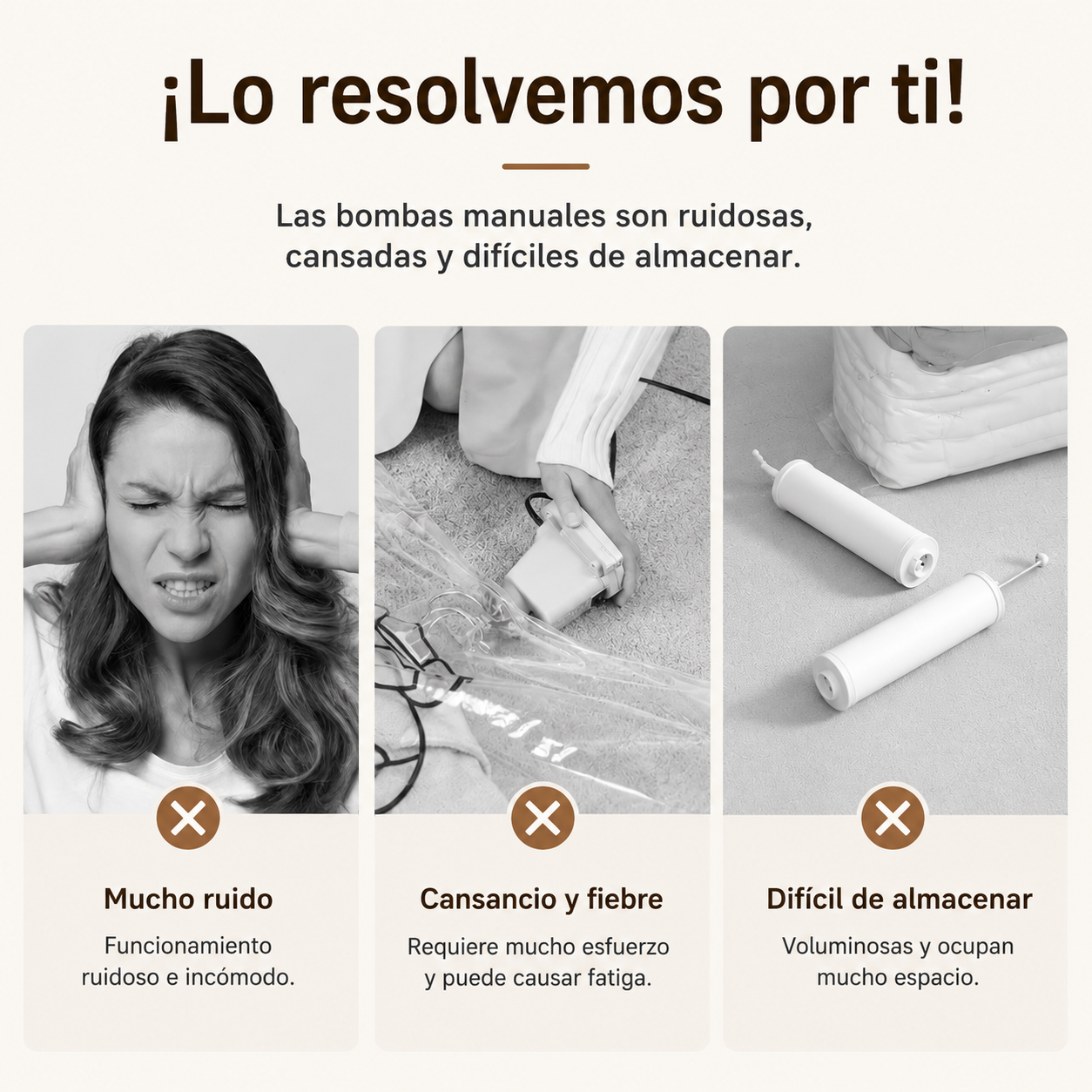 Aspiradora para bolsas de vacío