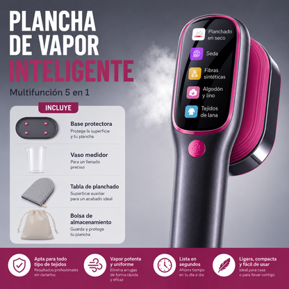 Plancha de Vapor Portátil Inteligente