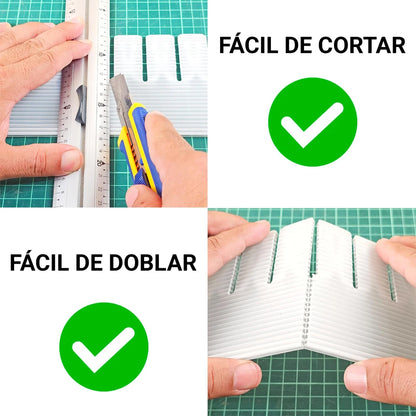 Divisores de cajón ajustables.